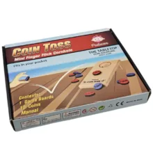 بازی فکری ناب سل مدل پرتاب سکه چوبی کد COIN TOSS MINI FINGER FLICK CORNHOLE