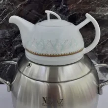 ست کتری و قوری نزاز مدل توس گنجایش 6 لیتر