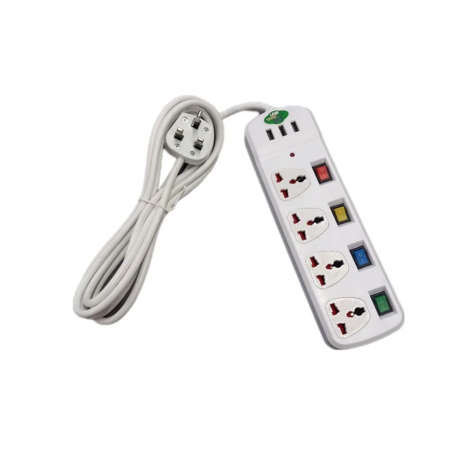 چندراهی برق مدل USB CHARGING 4t3m