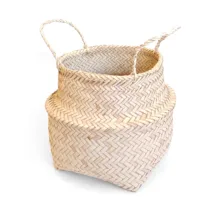 سبد حصیری مدل خمره ای کد 29cm