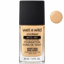 کرم پودر مایع 15 Spf وت ان وایلد مدل DESERT BEIGE  مناسب برای پوست خشک و نرمال حجم 30 میلی‌لیتر