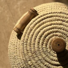 سطل حصیری مدل خمره ای کد 10