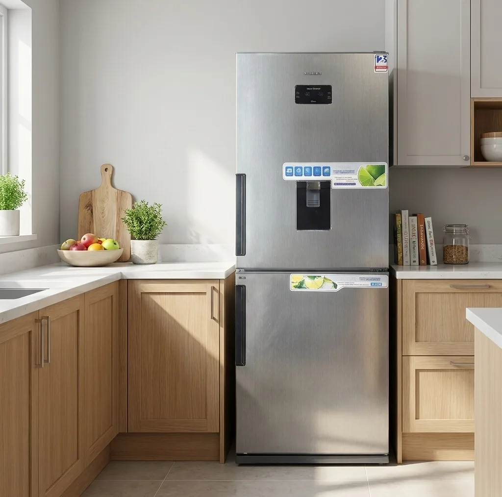 یخچال فریزر طرح فریزر پایین 22 فوت استیلون مدل SPIRING - 17402
