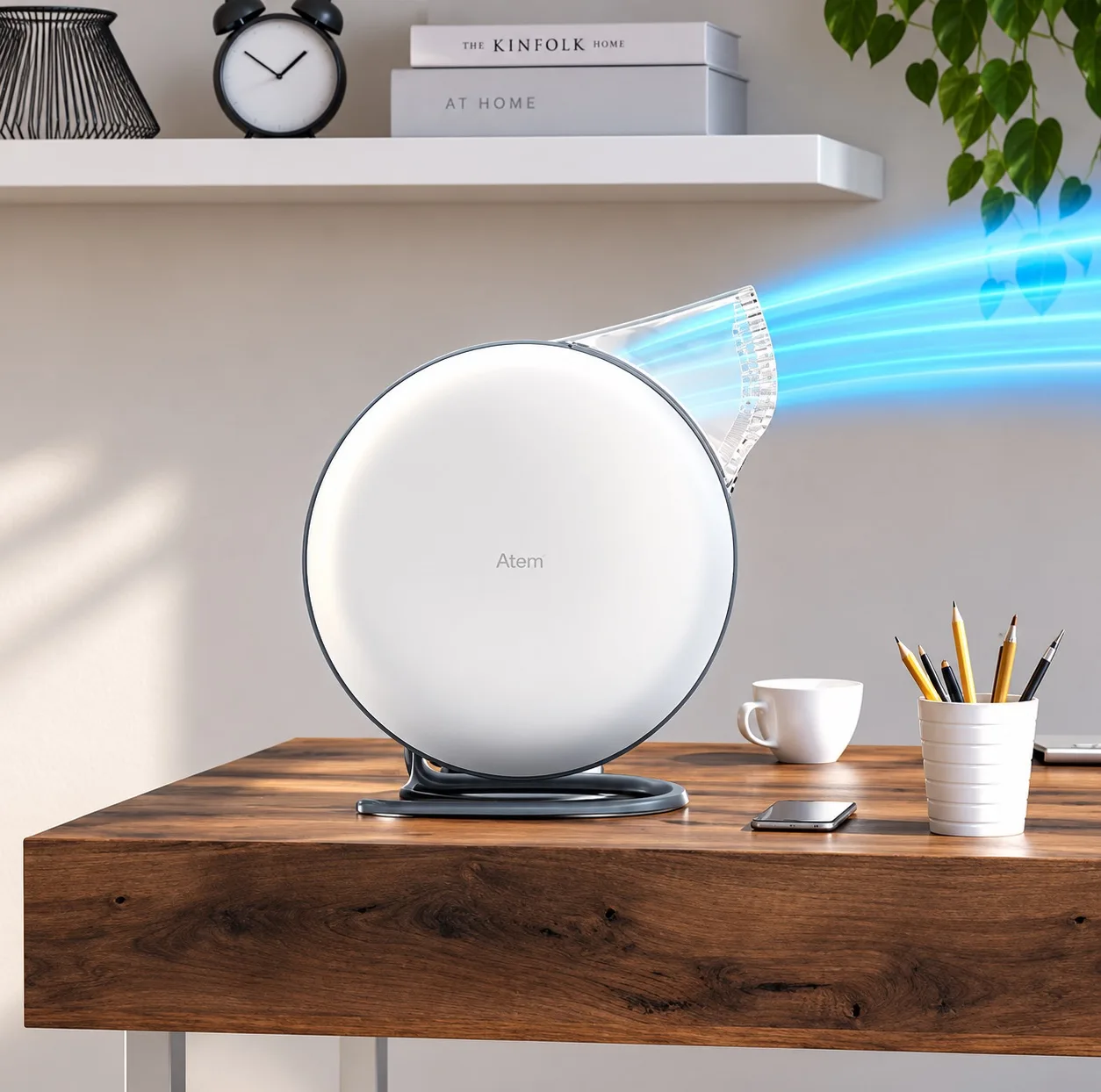 دستگاه تصفیهکننده هوا خانگی یک مرحله ای آی کیو ایر مدل Atem Desk