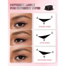 خط چشم ماژیکی شیگلم مدل Wing Heart Stamp رنگ مشکی شماره 01