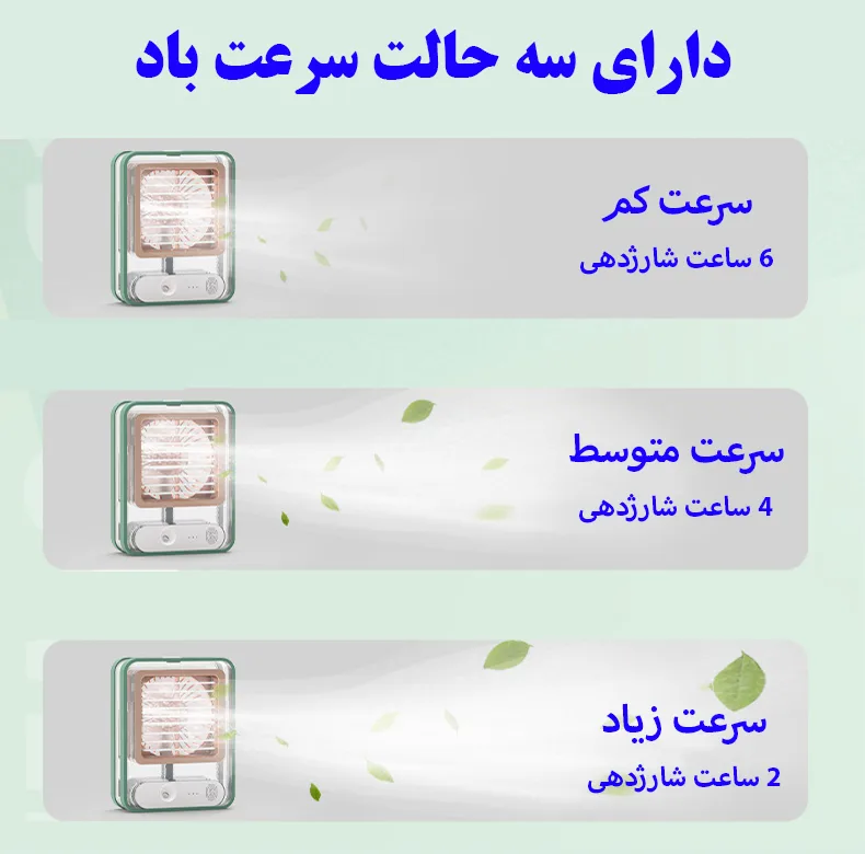 پنکه رومیزی مدل مه پاش