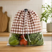کیسه میوه و سبزیجات طرح پنجره ای کد ۰۱ مجموعه ۳ عددی