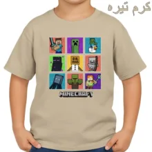 تی‌شرت آستین کوتاه بچگانه مدل ماینکرفت کد p7