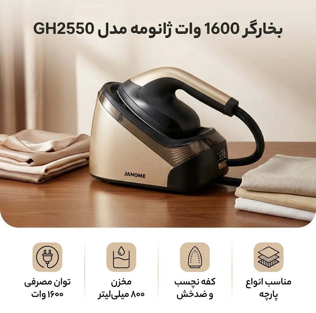 بخارگر 1600 وات ژانومه مدل GH2550