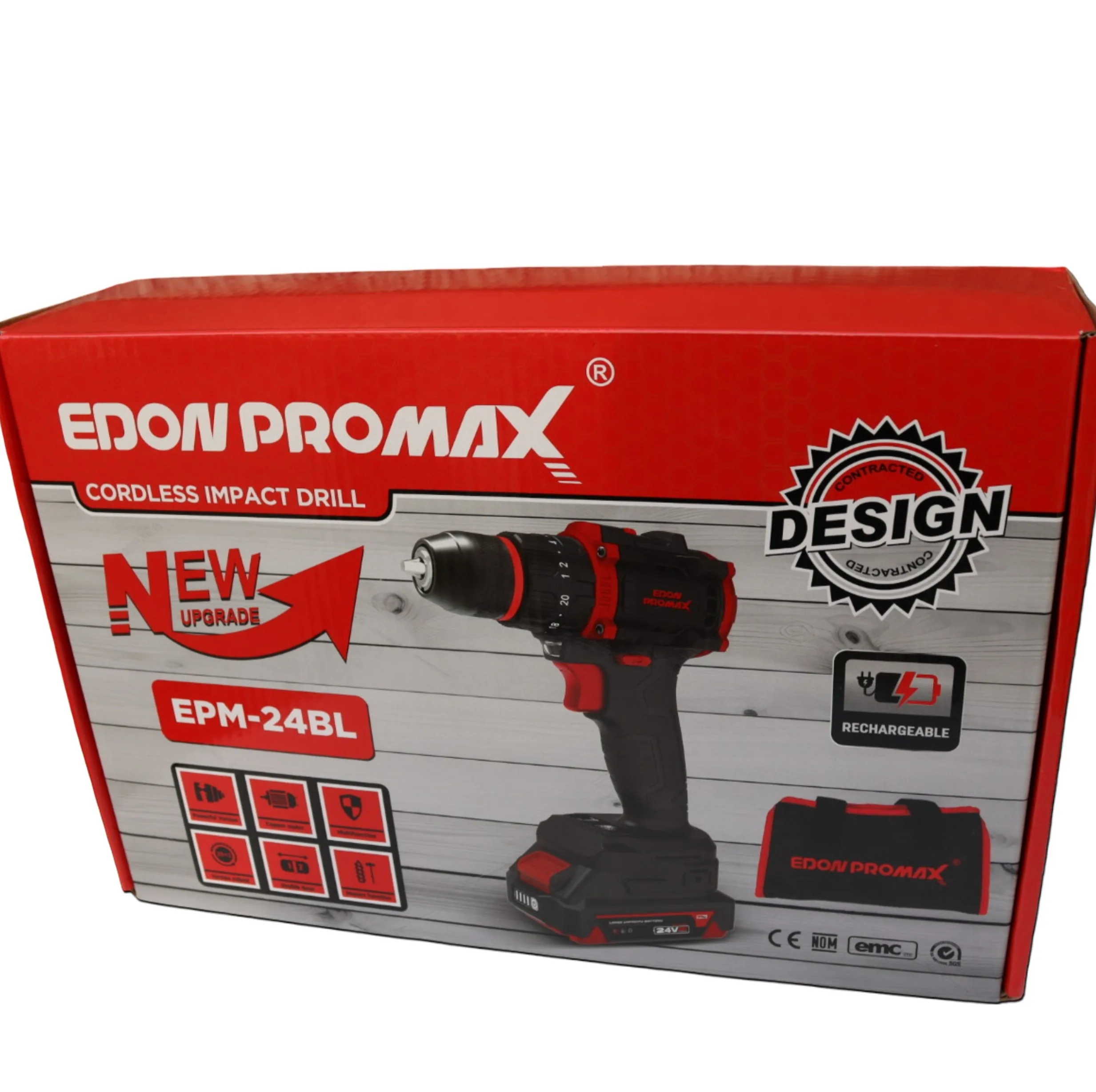 دریل پیچ گوشتی شارژی 10 میلیمتری 24 ولت ادون پرومکس مدل EPM24