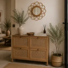 آینه چوبی مدل مروار کد R301