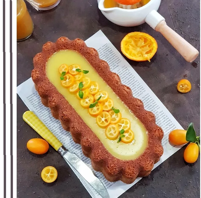 قالب کیک به گز مدل شارلوت بیضی