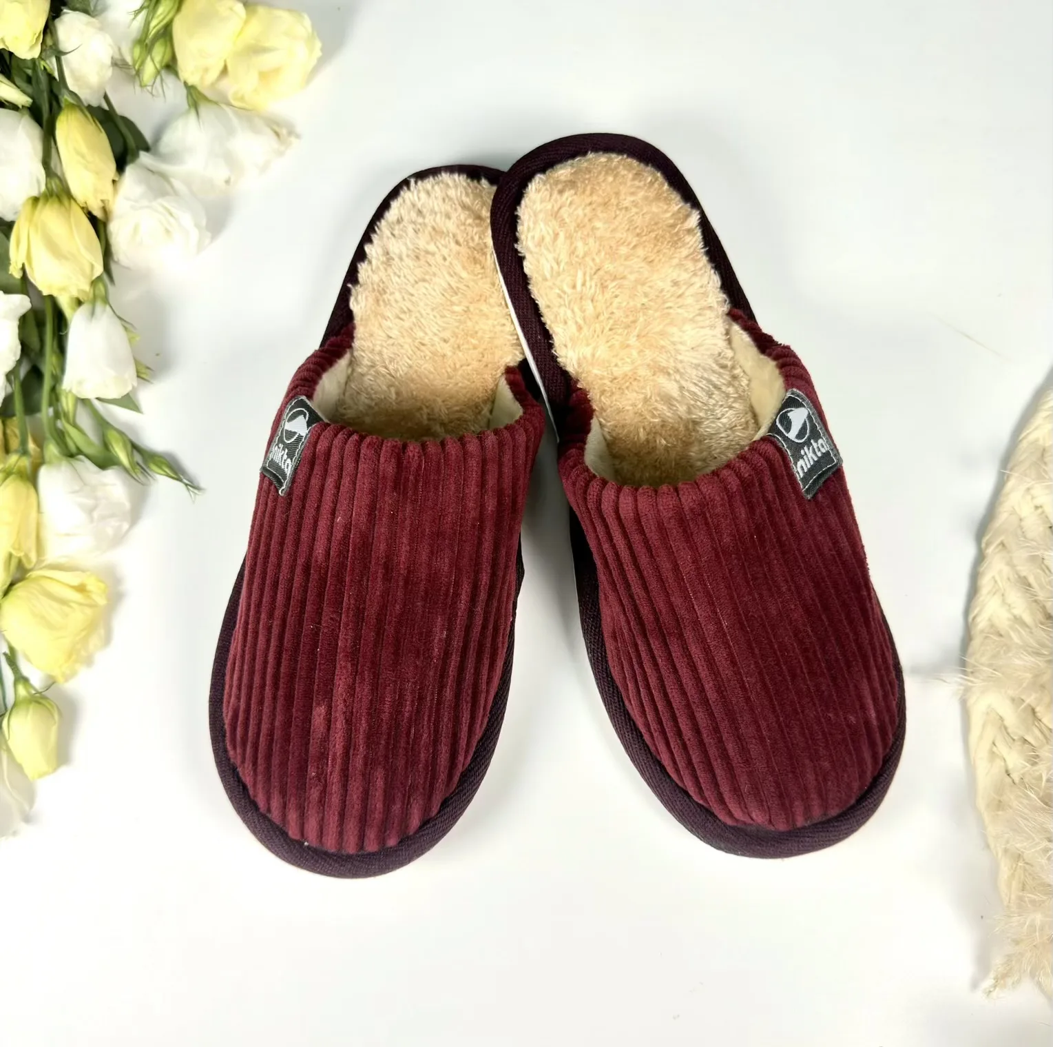 دمپایی حوله ای نیکتا مدل آوا کد Rd-03