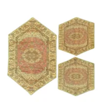 رومیزی ترمه طرح آفتاب کد1 مجموعه 5 عددی