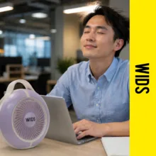 پنکه شارژی ویدز مدل توربو MINI FAN ظرفیت 4400 میلی‌آمپر ساعت