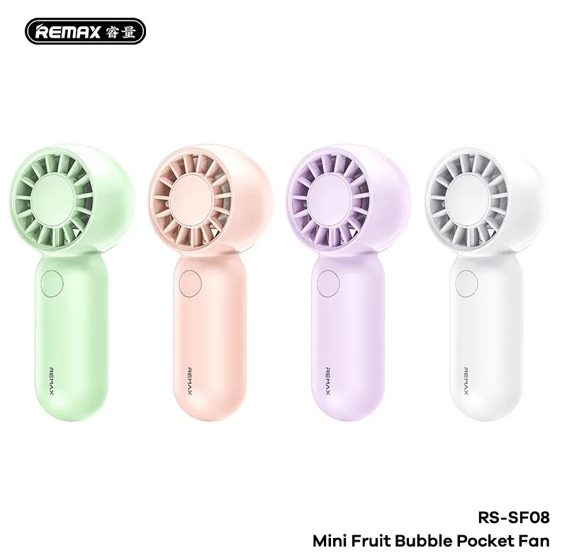 پنکه دستی ریمکس مدل RS-SF08 ظرفیت 500 میلی آمپر ساعت