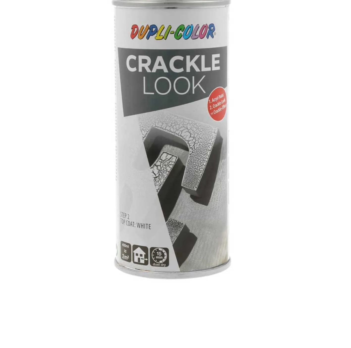 اسپري رنگ ترک سفید دوپلي کالر مدل CRACKLE LOOK حجم 400 میلی لیتر