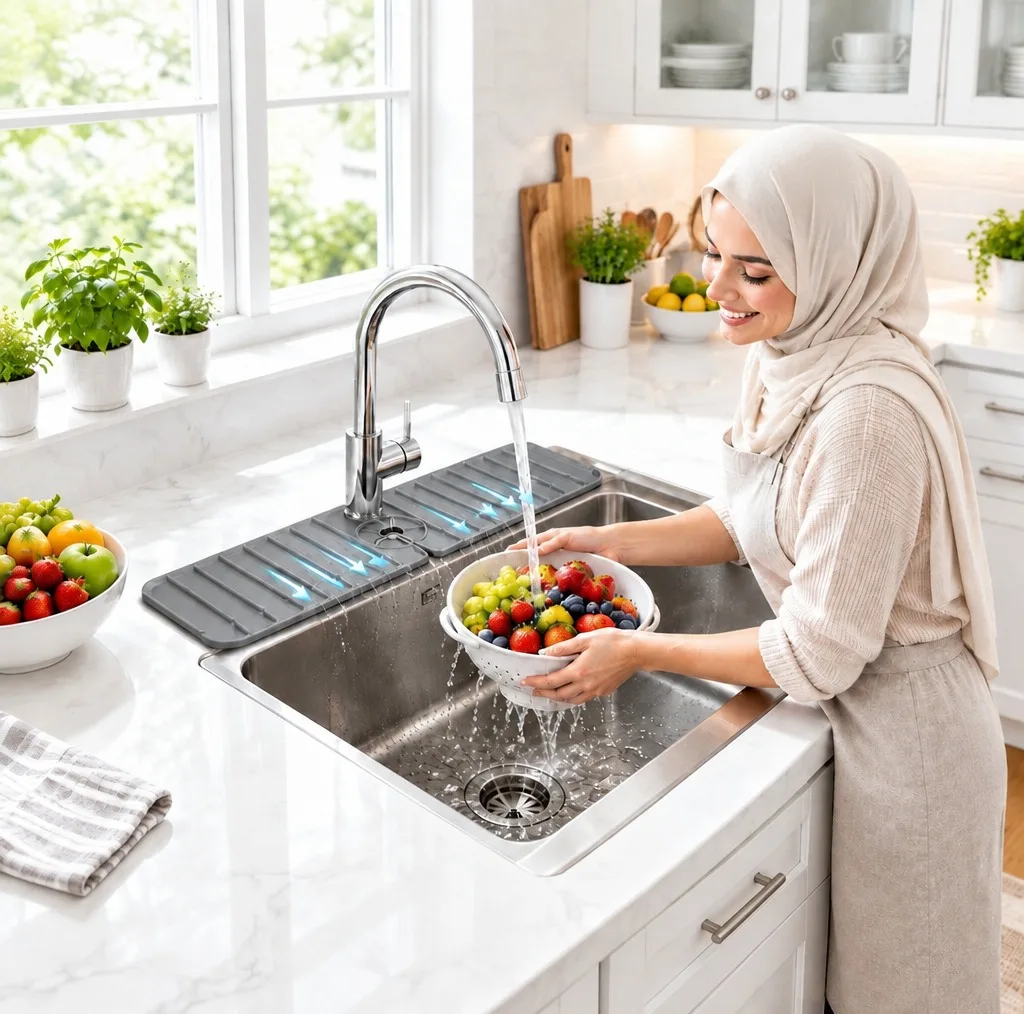 محافظ و آبگیر کنار سینک مدل silconzia