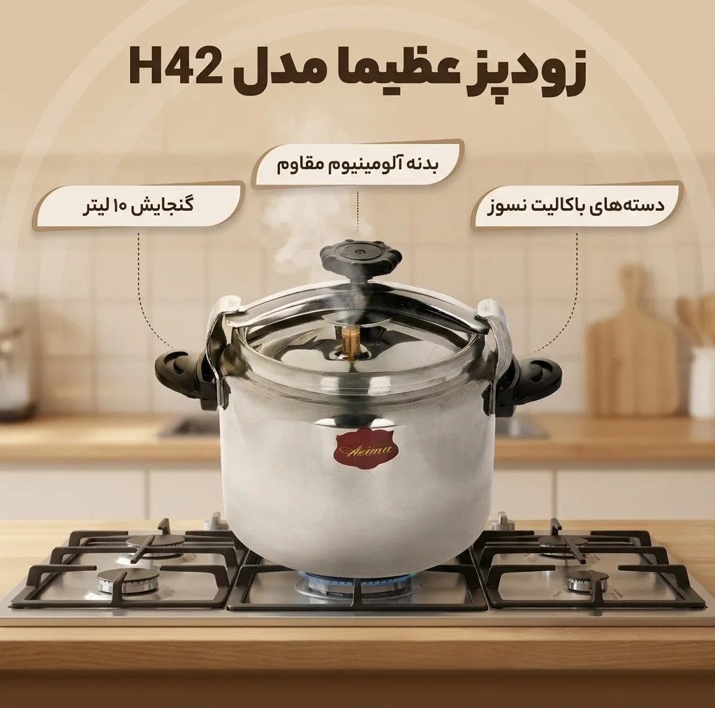 زودپز عظیما مدل H42 گنجایش 10 لیتر