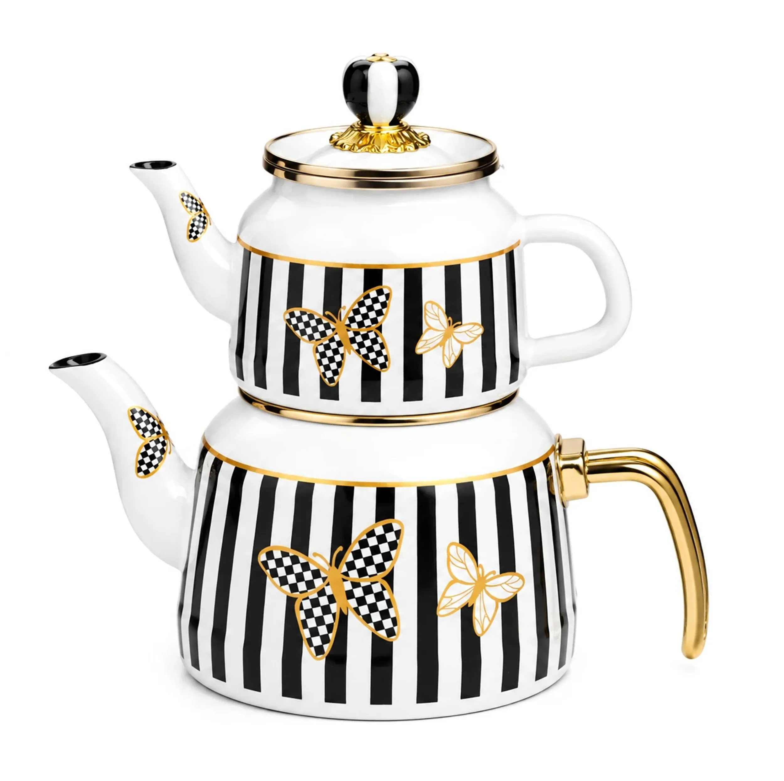 ست کتری و قوری میس بتی مدل Papillon گنجایش کتری 2 لیتر گنجایش قوری 1 لیتر