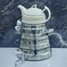 ست کتری و قوری تی جی اچ مدل ساسان کف چدن