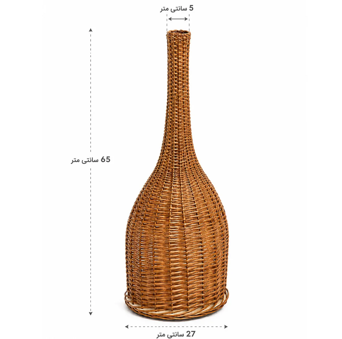گلدان حصیر بافی کد 65