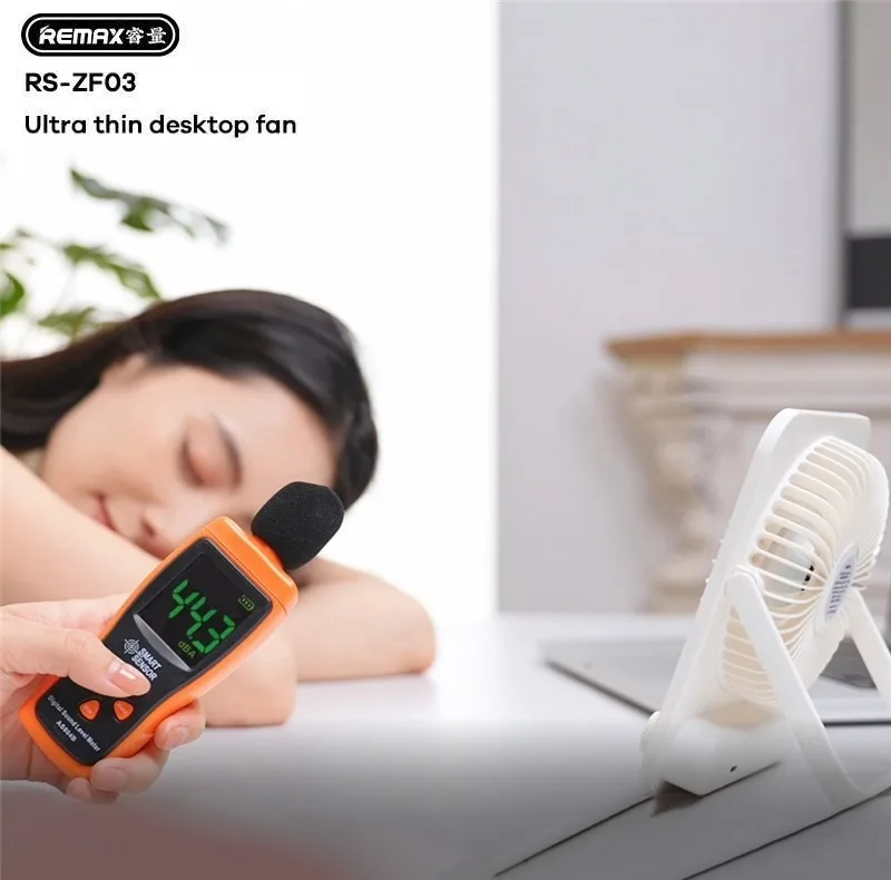 پنکه شارژی ریمکس مدل F03 ظرفیت 1200 میلی آمپر ساعت