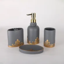 ست سرویس بهداشتی 4 پارچه دلفین مدل 005-Gr
