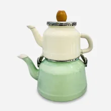 ست کتری و قوری مدل لعابی