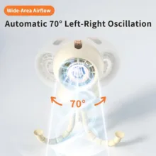 پنکه رومیزی مدل LLD-F91 ظرفیت 3600 میلی آمپر ساعت