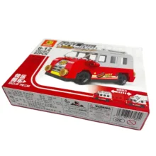 ساختنی 82 تکه ناب سل مدل ماشین فود تراک هات داگ طرح عقب کش کد 82PCS RACING BACK OF THE CAR NO.CD8180TEAM02