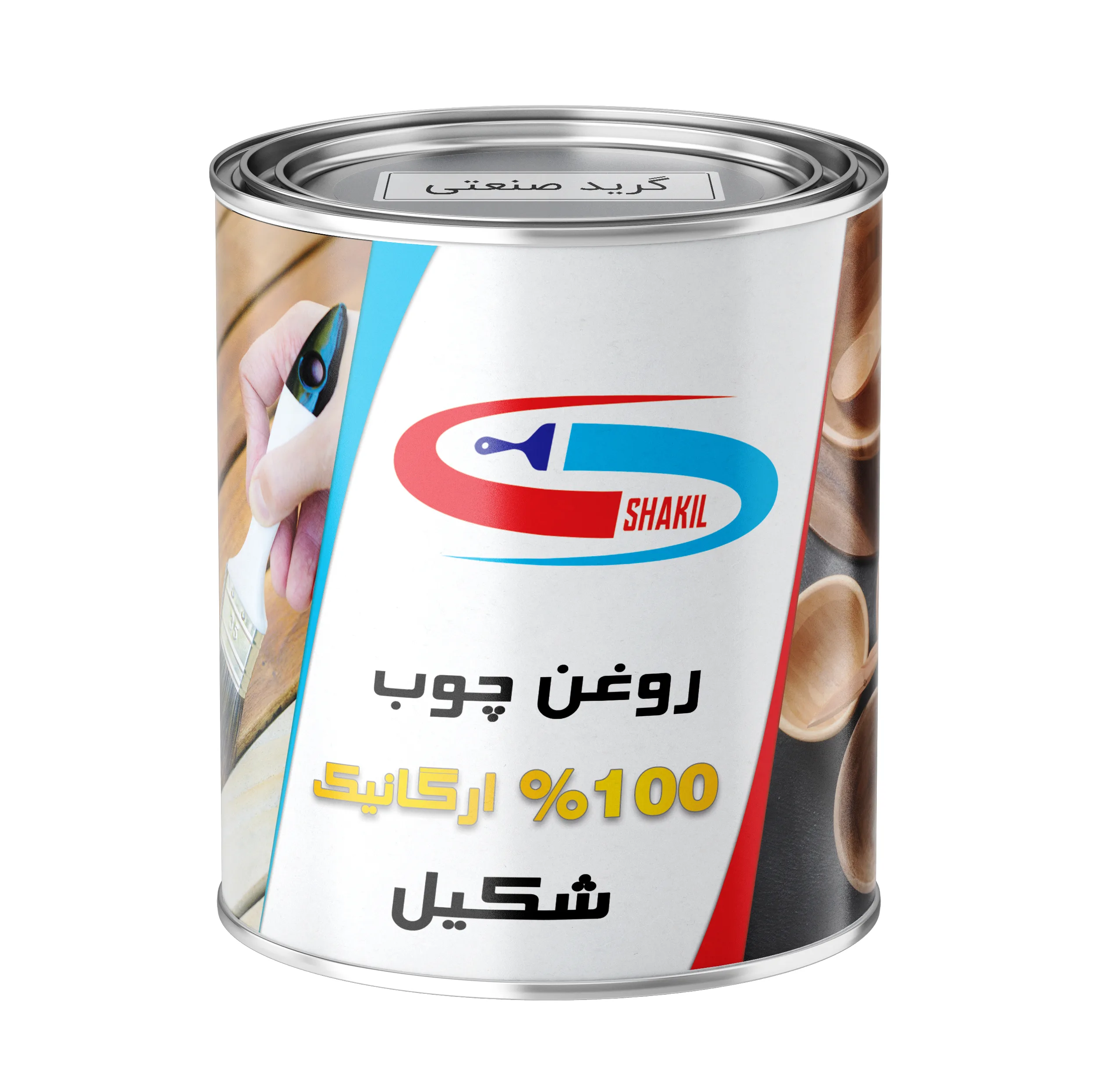 روغن چوب گیاهی سیاه شکیل مدل IG-BLACK حجم 1 لیتر