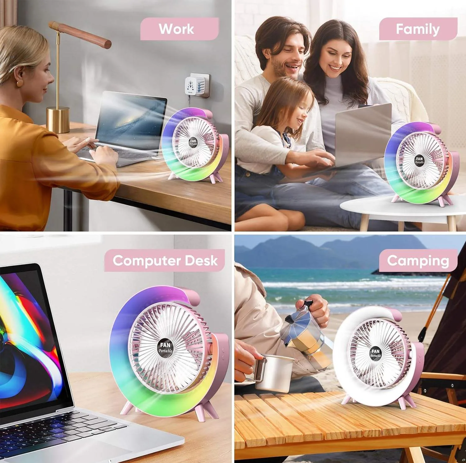 پنکه شارژی مدل Desktop Fan