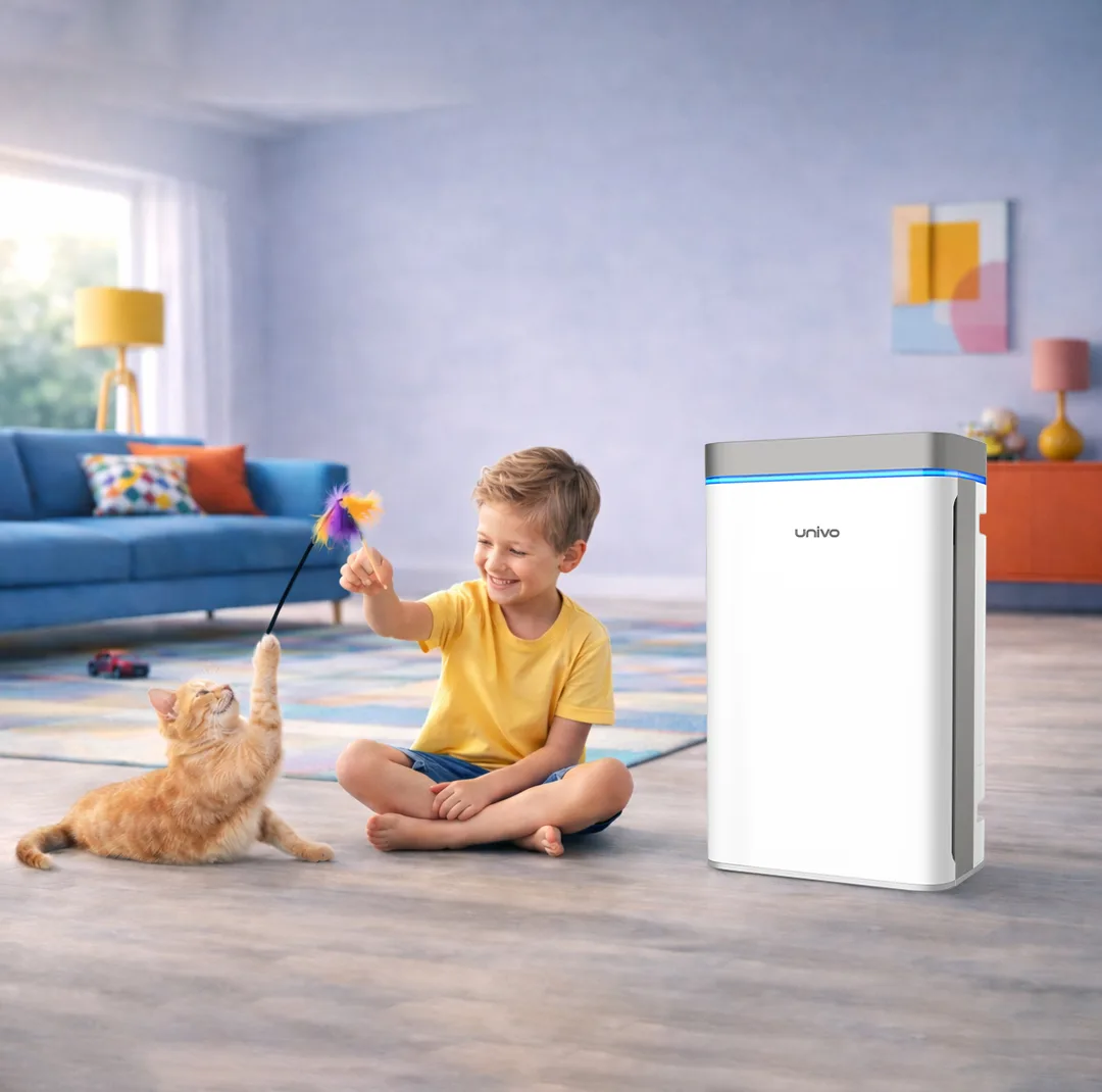 دستگاه تصفیه‌کننده هوا خانگی پنج مرحله‌ای یونیوو مدل UAir Cloud 480 Hydra به همراه فیلتر