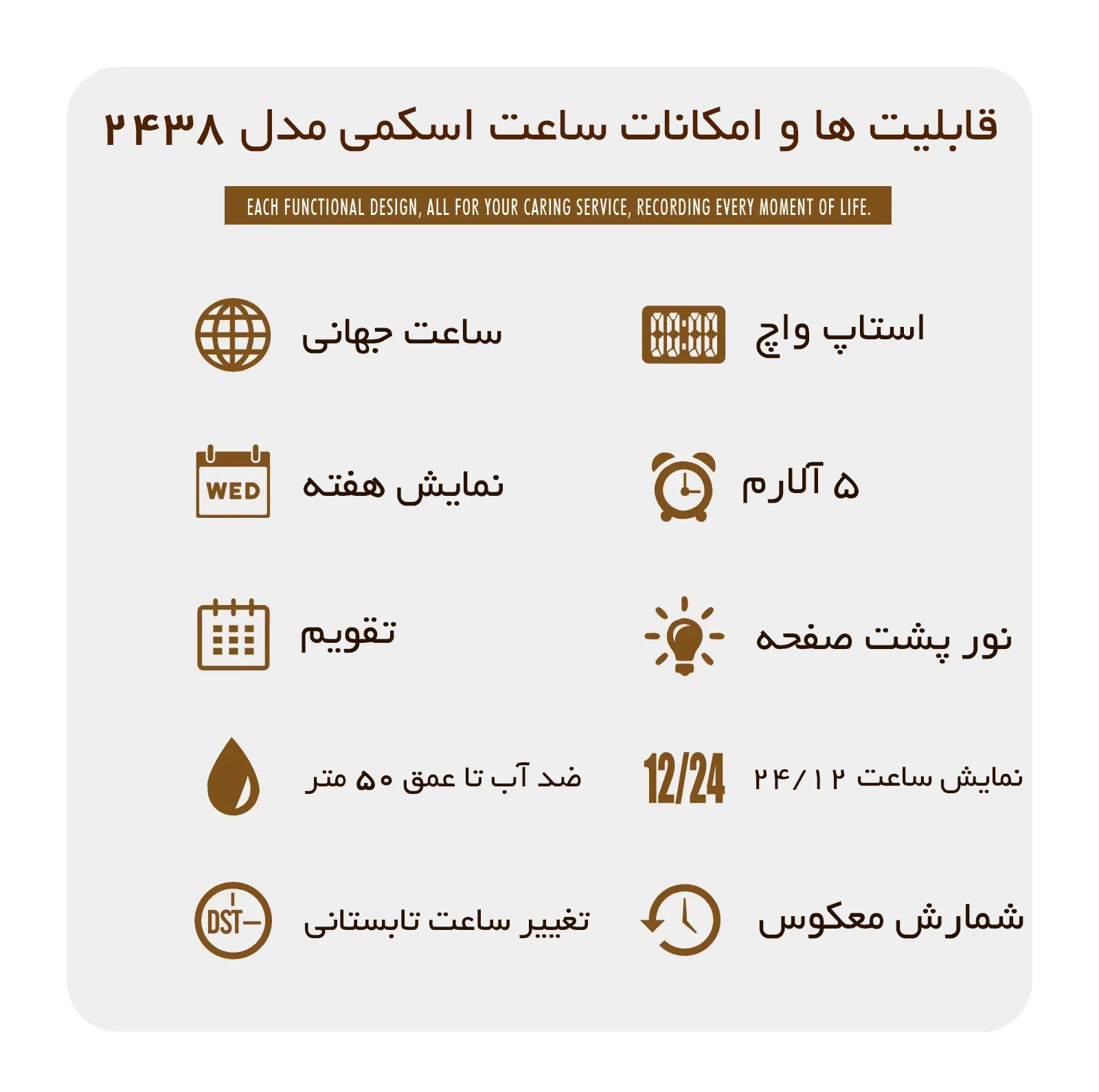 ساعت مچی دیجیتال مردانه اسکمی مدل 2438 BK