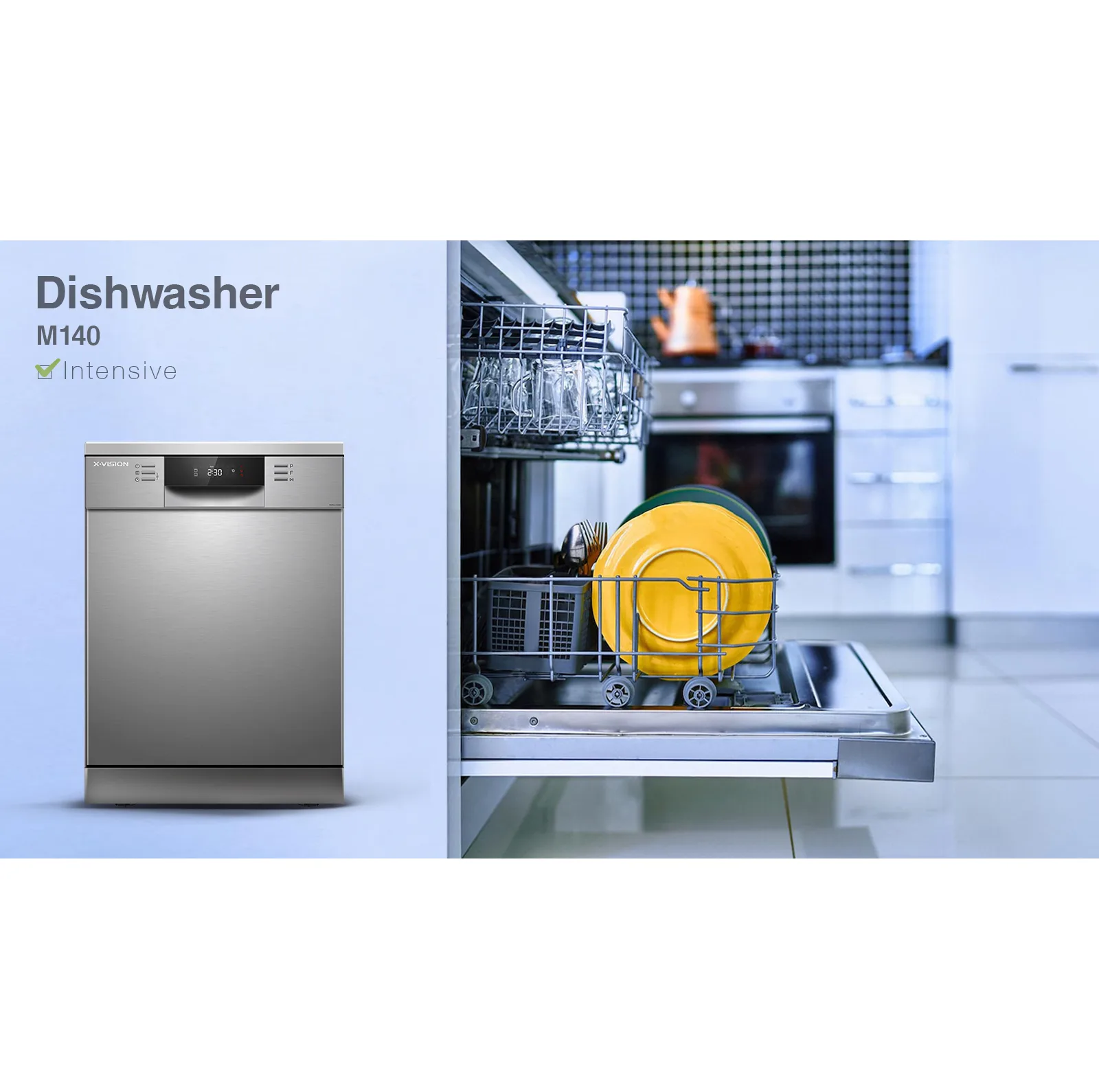 ماشین ظرفشویی 14 نفره ایکس ویژن مدل  M140/W/S