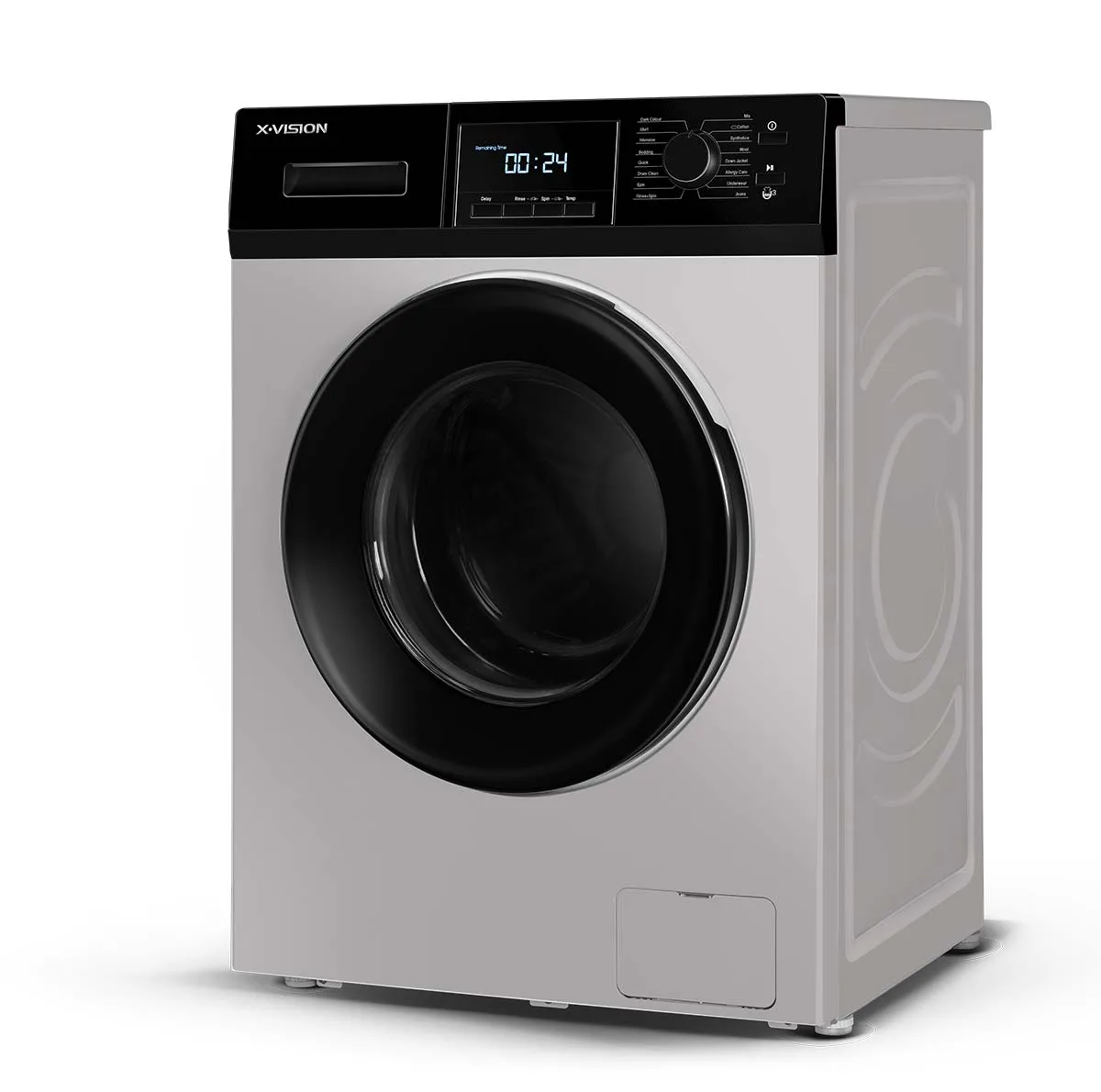 ماشین لباسشویی ایکس ویژن مدل TM84-BWBL/BSBL ظرفیت 8 کیلوگرم
