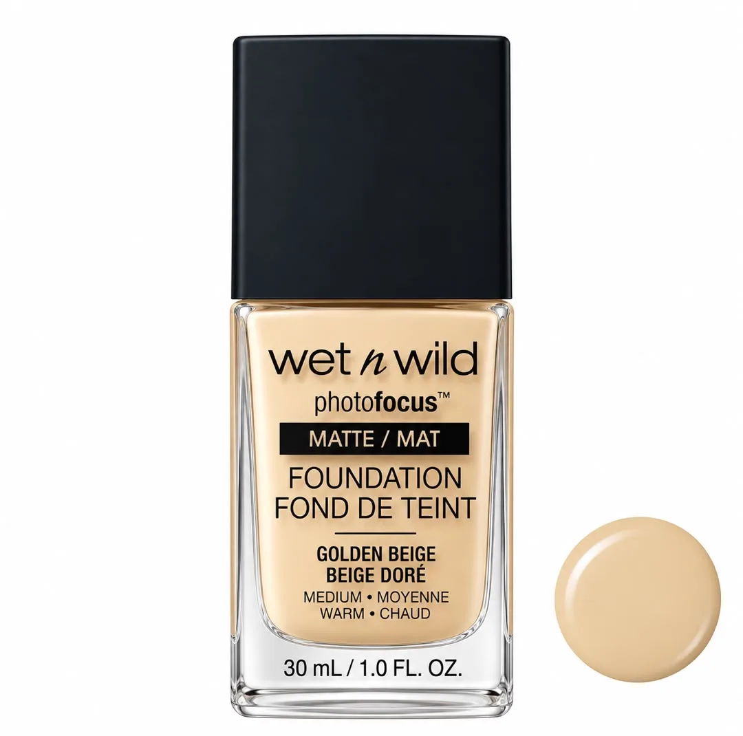 کرم پودر مایع مات 15 Spf وت ان وایلد مدل Golden Beige مناسب برای پوست خشک و نرمال حجم 30 میلی‌لیتر