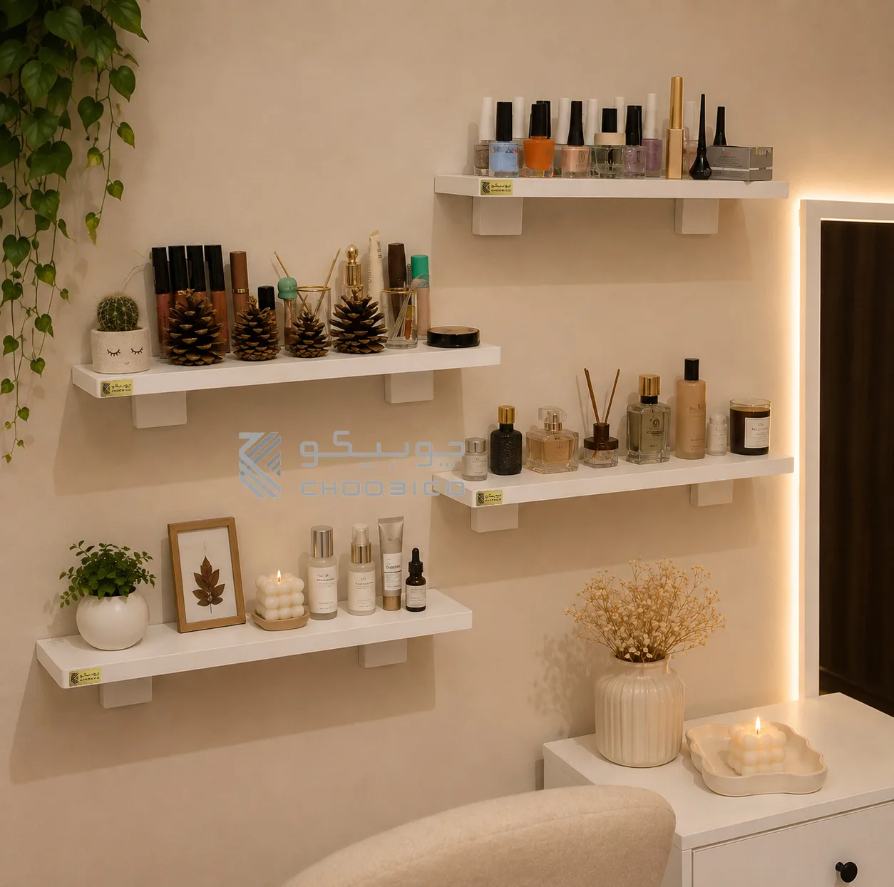 شلف دیواری چوبیکو مدل shelf5015