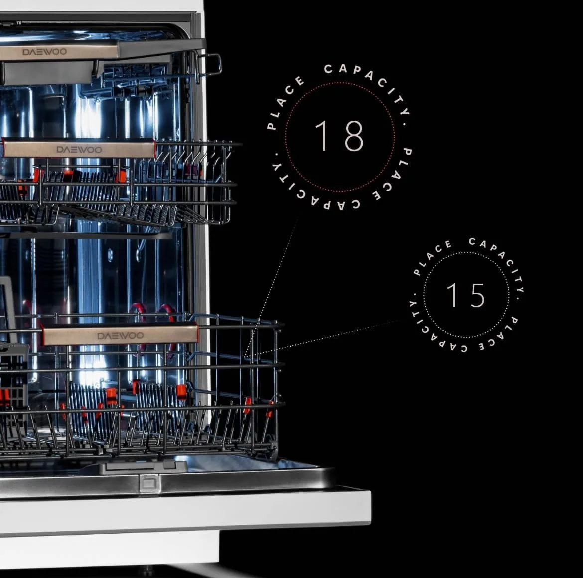 ماشین ظرفشویی 15 نفره دوو مدل DW-15240W