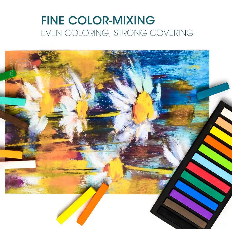 پاستل گچی 36 رنگ مدل marco fine art