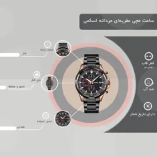 ساعت مچی عقربهای مردانه اسکمی مدل 9192 RGBK