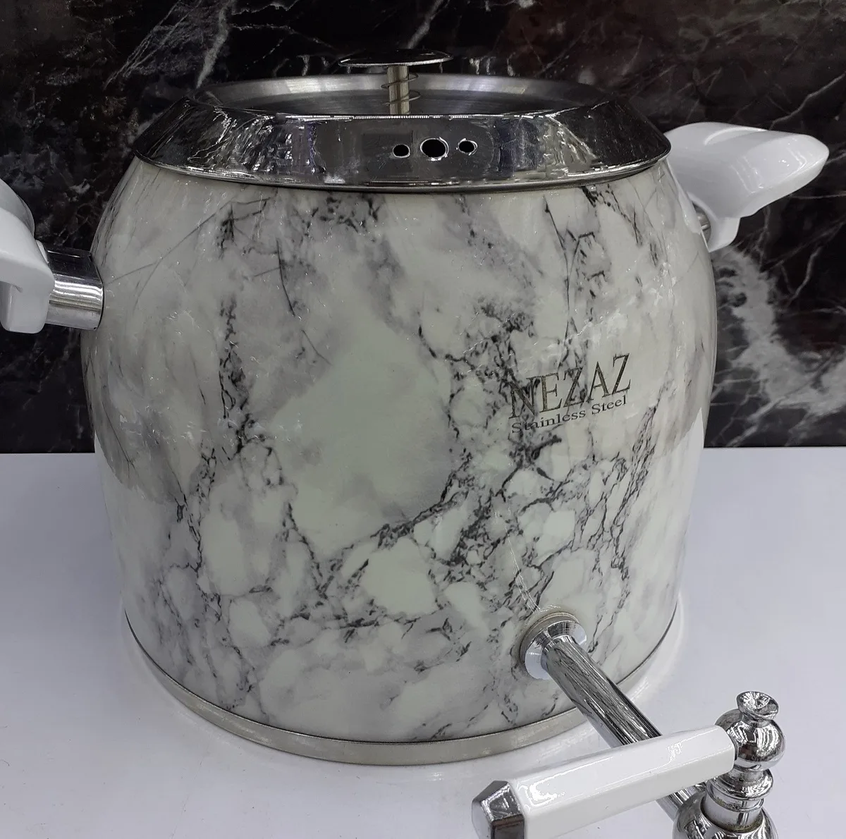 ست کتری و قوری نزاز طرح سنگ