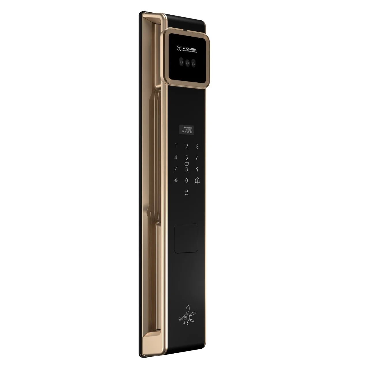 دستگیره هوشمند راست بازشو اسمارت مارتینی مدل Q8 Gold