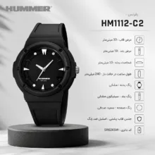 ساعت مچی عقربه ای مردانه هامر مدل موتور ژاپن بند PU ضدآب رفرنس HM1112-C2