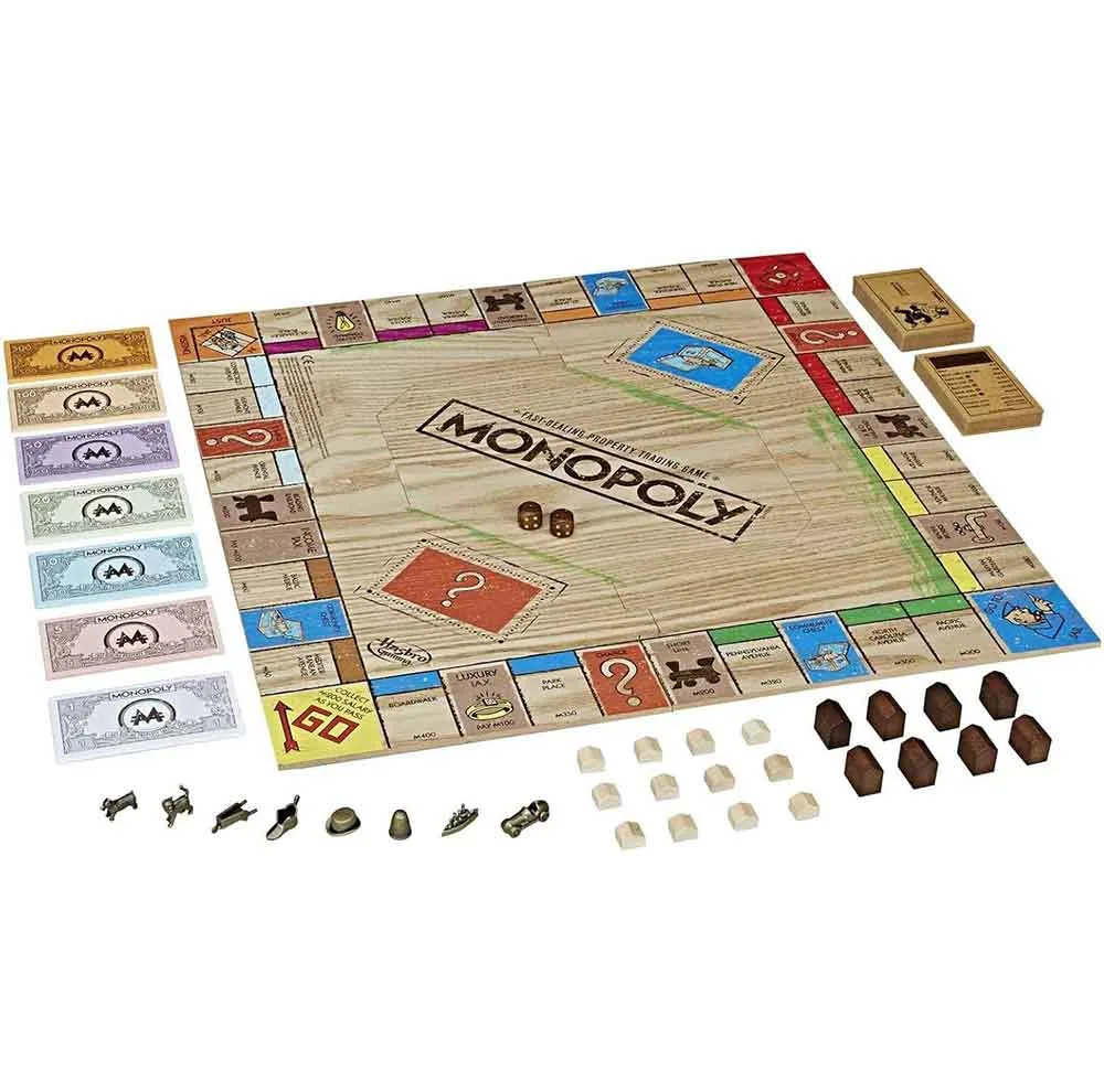 بازی فکری مدل مونوپولی طرح Rustic Series Wood مناسب جوانان