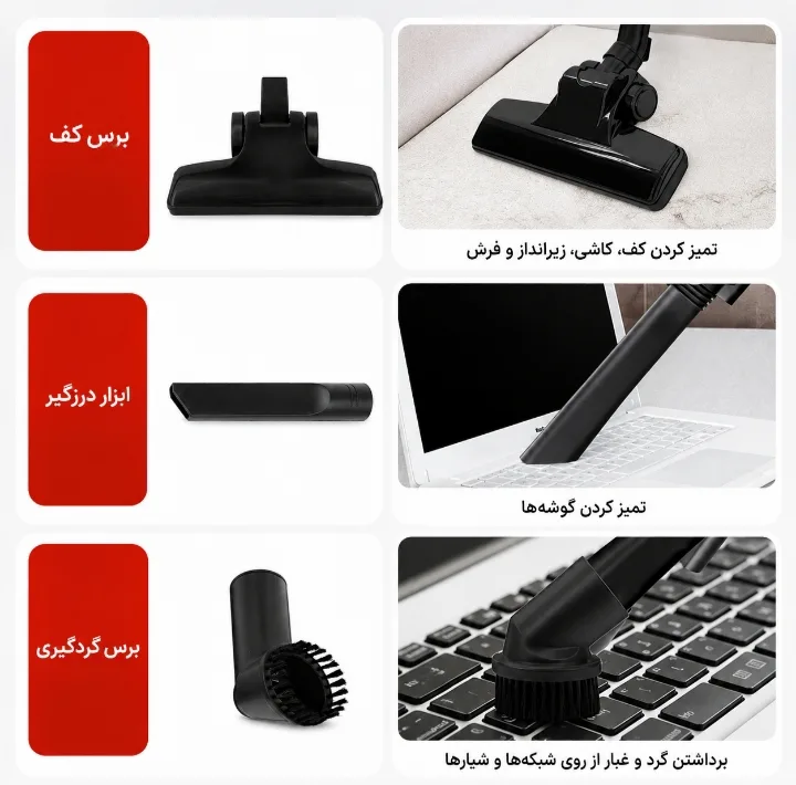 جاروبرقی مخزندار 600 وات دسینی مدل DS-6684