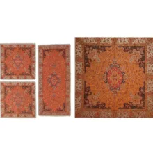 ست 4 تکه رومیزی ترمه کد T17SET5