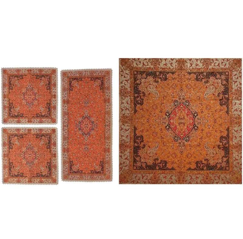 ست 4 تکه رومیزی ترمه کد T17SET5