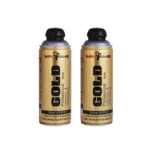 اسپری رنگ متالیک یاسی دوپلی کالر مدل gold M580 حجم 400 میلی لیتر مجموعه 2 عددی